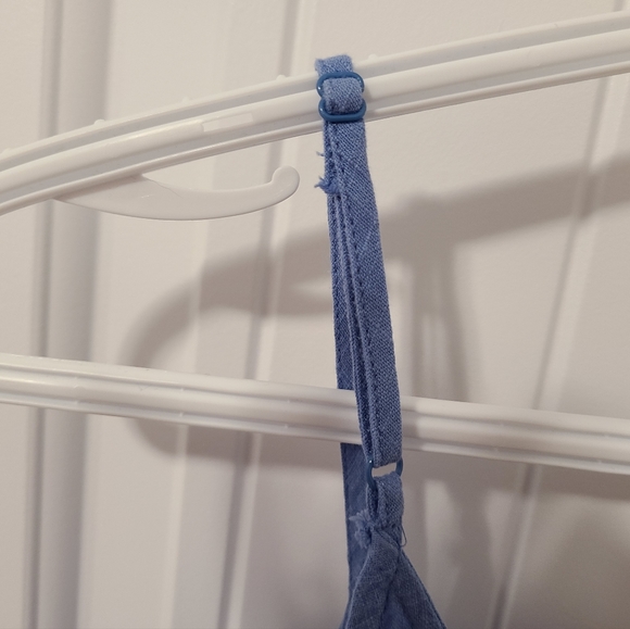 🌟 Denim Tie Tank Top Size Large - Picture 4 of 7